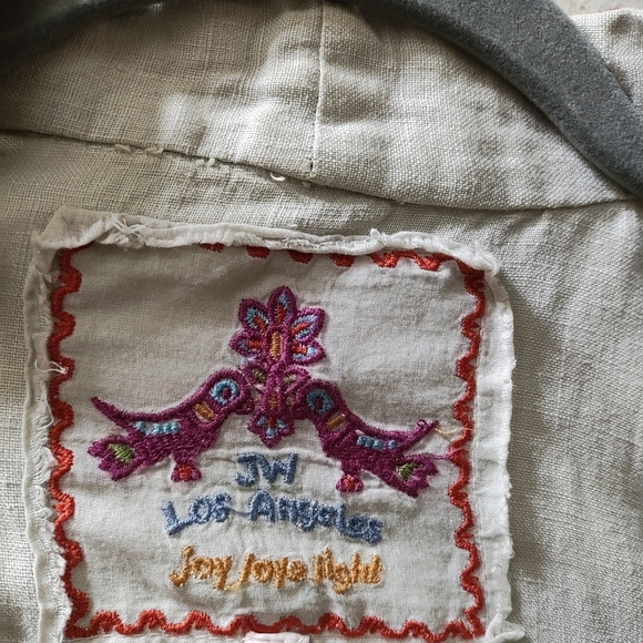 Johnny Was Boho Kimono Cardigan XL Aztec Embroidered Beige JW Los Angeles Clean - Picture 2 of 14